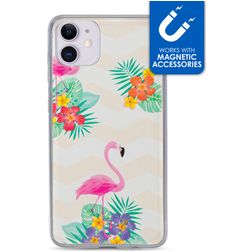 My Style Magneta iPhone 11 Hülle Flexibles TPU Backcover - Flamingo