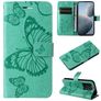 Mobigear Butterfly Xiaomi 14T Hülle Klapphülle Geldbörse - Grün