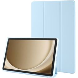 Mobigear Tri-Fold Gel Samsung Galaxy Tab A11 Plus Hülle TPU,Kunstleder Klapphülle - Blau