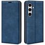 Mobigear Retro Slim Samsung Galaxy S24 FE Hülle Klapphülle Geldbörse - Dunkelblau