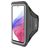 Mobiparts Comfort Fit Handyhalterung Joggen Samsung Galaxy A53 Sporthülle Neopren Sportarmband - Schwarz