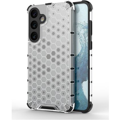Mobigear Honeycomb Samsung Galaxy S24 Plus Hardcase Backcover Shockproof - Weiß