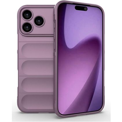 Mobigear Bumpy iPhone 18 Pro Max Hülle Flexibles TPU Backcover - Lila