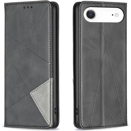 Mobigear Rhombus Slim iPhone Air Klapphülle - Schwarz