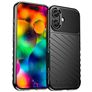 Mobigear Groove iPhone 17 Hülle Flexibles TPU Backcover - Schwarz