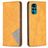 Mobigear Rhombus Slim Motorola Moto G200 5G Klapphülle - Cognac