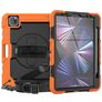 Mobigear SureGrip Xtreme iPad Air 11 Zoll (2025) Hülle Kunststoff,Silikon Backcover + Stifthalter + Schulterträger + Ständer - Orange