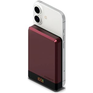 Cygnett MagSlim Single USB-C Powerbank 10.000 mAh 15W - MagSafe Kompatibel - Cherry