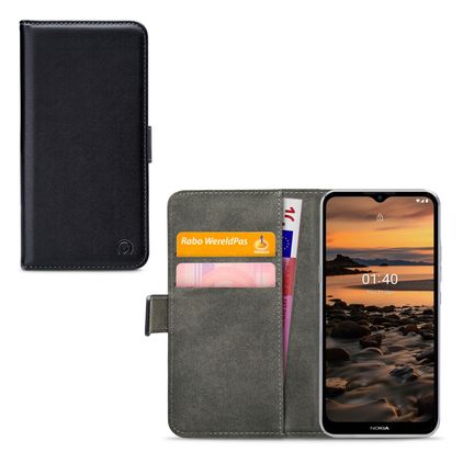 Mobilize Classic Gelly Wallet Nokia 1.4 Klapphülle Portemonnaie - Schwarz