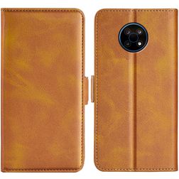 Mobigear Slim Magnet Nokia G50 Hülle Klapphülle Geldbörse - Cognac