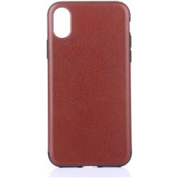 Mobigear Excellent iPhone XS Max Hülle Flexibles TPU Backcover - Cognac