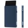 Valenta Cardprotector Aluminium Kartenetui - 7 Karten - MagSafe Kompatibel - Blau