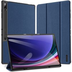 Mobigear Domo Samsung Galaxy Tab S10 Ultra Hülle Klapphülle + Stifthalter - Blau