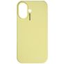 Nudient Base iPhone 16 Plus Silikon Hülle Backcover - Pale Yellow