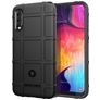 Mobigear Rugged Shield Samsung Galaxy A50 Hülle Flexibles TPU Backcover Stoßfest - Schwarz