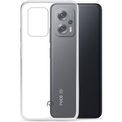 Mobilize Gelly Durchsichtig POCO X4 GT Hülle Flexibles TPU Backcover - Transparent