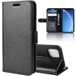 Mobigear Wallet iPhone 11 Hülle Klapphülle Geldbörse - Schwarz