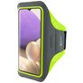 Mobiparts Comfort Fit Handyhalterung Joggen Samsung Galaxy A32 5G Sporthülle Neopren Sportarmband - Neon Green