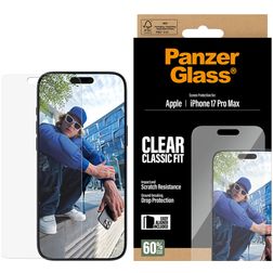 PanzerGlass Classic Fit iPhone 17 Pro Max Panzerglas Displayschutz - Hüllenfreundlich