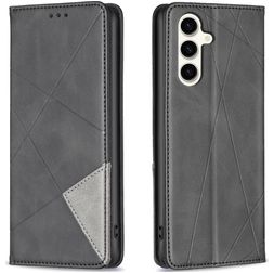 Mobigear Rhombus Slim Samsung Galaxy S23 FE Hülle Klapphülle - Schwarz