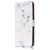 Mobigear Marble iPhone 8 Plus Hülle Klapphülle Geldbörse - White Marble