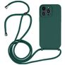 Mobigear Lanyard iPhone 14 Pro Silikon Handykette - Dunkelgrün