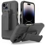 Mobigear Explorer iPhone 14 Pro Hülle Hardcase Backcover Stoßfest mit Ständer - Grau