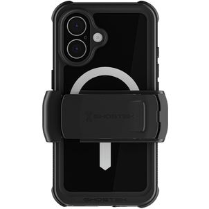 Ghostek Nautical Belt iPhone 16 Wasserdicht MagSafe Hülle Hardcase Backcover Stoßfest - Schwarz