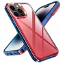 Mobigear Crystal iPhone 14 Pro Hülle Hardcase Backcover - Transparent / Rot