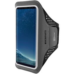 Mobiparts Comfort Fit Handyhalterung Joggen Samsung Galaxy S8 Sporthülle Neopren Sportarmband - Schwarz