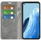 Mobigear Retro Slim OPPO Reno 7 4G Hülle Klapphülle Geldbörse - Grau