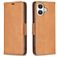Mobigear Excellent iPhone 17 Hülle Klapphülle Geldbörse - Cognac