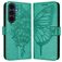 Mobigear Butterfly Samsung Galaxy S26 FE Hülle Klapphülle Geldbörse - Grün