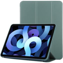 Mobigear Tri-Fold Gel iPad Air 5 (2022) Hülle TPU,Kunstleder Klapphülle - Grün