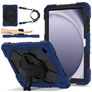 Mobigear SureGrip Xtreme Samsung Galaxy Tab A9 Plus (2023) Hülle Kunststoff,Silikon Backcover + Schulterträger + Ständer - Blau
