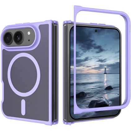 Mobigear Shockproof iPhone Duo MagSafe Hülle Hardcase Backcover - Lila