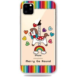 Mobigear Design iPhone 11 Pro Max Hülle Flexibles TPU Backcover - Karussell