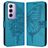 Mobigear Butterfly OPPO Reno 12 Pro Hülle Klapphülle Geldbörse - Blau
