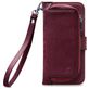 Mobilize Gelly Zipper Samsung Galaxy A6 Plus (2018) Hülle Abnehmbare 2in1 Clutch - Bordeaux