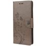 Mobigear Flowers Xiaomi Redmi Note 10 5G Hülle Klapphülle Geldbörse - Grau