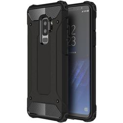 Mobigear Outdoor Samsung Galaxy S9 Plus Hülle Hardcase Backcover Stoßfest - Schwarz