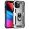 Mobigear Armor Ring iPhone 13 Pro Hülle Hardcase Backcover Stoßfest mit Ringhalter - Silber