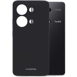 Mobilize Rubber Gelly POCO M6 Pro Hülle Flexibles TPU Backcover - Matt Black