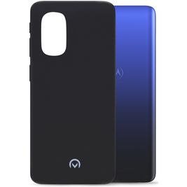 Mobilize Rubber Gelly Motorola Moto G51 5G Hülle Flexibles TPU Backcover - Matt Black
