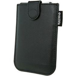 Valenta Card Pocket Slide Echtleder Kartenetui - 5 Karten - Schwarz