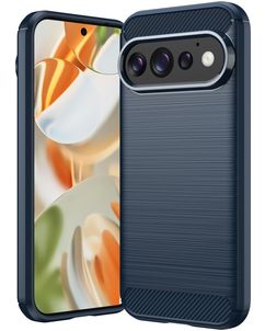 Mobigear Brushed Slim Google Pixel 11 Pro Hülle Flexibles TPU Backcover - Blau
