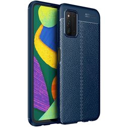 Mobigear Luxury Samsung Galaxy A03s Hülle Flexibles TPU Backcover - Blau