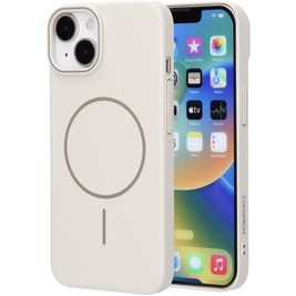 Mobiparts Slim Line iPhone 14 MagSafe Hülle Hardcase Backcover - Off White