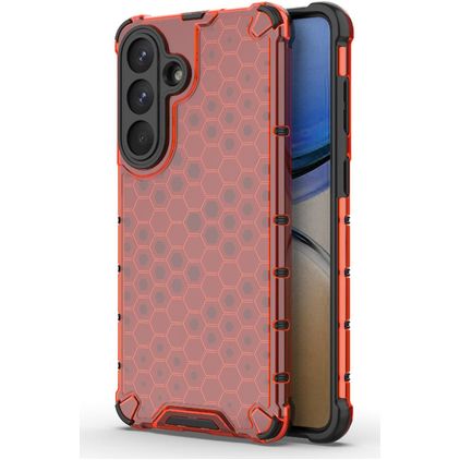 Mobigear Honeycomb Samsung Galaxy S26 Plus Hülle Hardcase Backcover Stoßfest - Rot