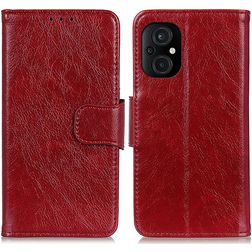 Mobigear Classy POCO M5 Hülle Klapphülle Geldbörse - Rot
